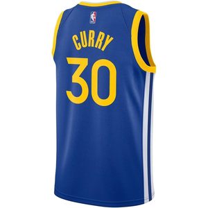 Golden State Warriors Curry 30 Blue Icon Edition Camiseta de baloncesto juvenil con cuello en V que absorbe la humedad - Product Image 3