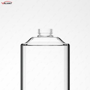 Vente chaude carré Tequila Vodka Gin <span class=keywords><strong>Rhum</strong></span> Whisky <span class=keywords><strong>Bouteille</strong></span> 1750ml Grande Capacité <span class=keywords><strong>Bouteille</strong></span> En Verre avec Couvercle En Liège - Product Image 4