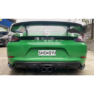 Parachoques de coche a buen <span class=keywords><strong>precio</strong></span> para <span class=keywords><strong>Porsche</strong></span> 718 <span class=keywords><strong>Cayman</strong></span> GT4 modelo Spoiler alerón de fibra de carbono para <span class=keywords><strong>Porsche</strong></span> 718 <span class=keywords><strong>Cayman</strong></span> fibra de carbono - Product Image 4