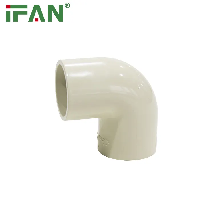 IFAN Hot Sale PVC Pipes Fittings Plastic Pipe Fittings White Color 90 Degree UPVC Elbow PVC Fittings