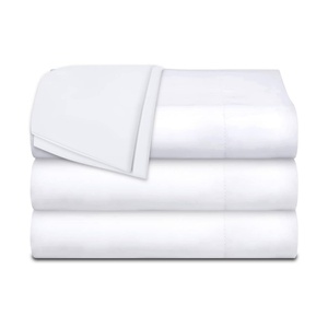 Sábanas de Algodón Blanco Transpirables de Alta Calidad, Duraderas y de Venta Caliente de Fábrica, para Hotel, Hogar y Hospital - Product Image 1
