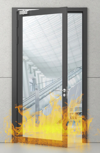 Le moderne porte per finestre in vetro sono realizzate in vetro resistente al fuoco 120 minuti di vetro resistente al fuoco - Product Image 3