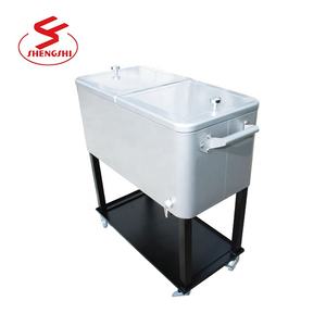 Workpro — grand distributeur de glacière à glace en métal 73L, refroidisseur, avec roues - Product Image 3