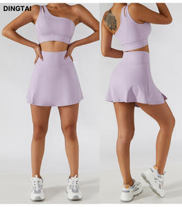 <span class=keywords><strong>2</strong></span> Delige Tennisrok Yoga Set Custom Logo Vrouwen Golftennisrok En Bh Top <span class=keywords><strong>2</strong></span> Delige Sets Pickleball Rok Tenniskleding - Product Image 2