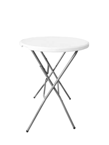 Plástico plegable mesa al aire libre fiesta al aire libre boda silla plegable al por mayor mesa de bar plegable 80cm Mesa Redonda - Product Image 3