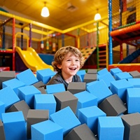 WANFENG 24PCS Cubes de mousse haute densité 5"x5"x5"-Ensemble de blocs à empiler souples pour jeux d'intérieur, parkour et sports d'action