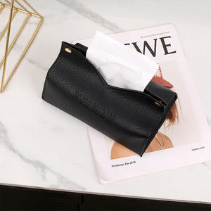 กล่องกระดาษทิชชูหนังกันน้ำอเนกประสงค์สำหรับใช้ในบ้านสำนักงานสีชมพู - Product Image 4