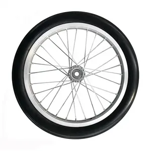Тележка для прицепа 16x1,75 Твердые полиуретановые резиновые колесные шины для велосипедов
