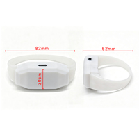 Bracelet lumineux LED en silicone étanche avec télécommande, bâton lumineux fluorescent coloré pour concert et cheerleading