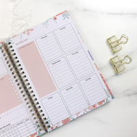 Organizador de Libros de Tapa Dura con Impresión Personalizada, Agenda Espiral, Planificador Diario, Diario, Cuaderno, Impresión Offset de Papel Grueso A5