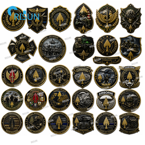 Pièce de monnaie commémorative personnalisée de la Marine des Forces Spéciales, de l'USAF et du USMC, du Commandement des Opérations Spéciales Aéroportées, pour les Vétérans de la Sine Pari et les Vétérans de la Spear. - Product Image 1