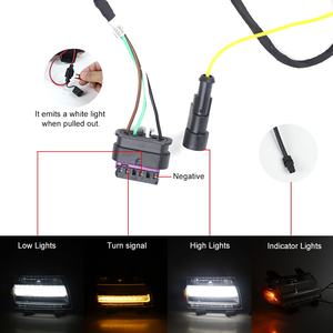 Kit de Luces Direccionales LED de Guardabarros Lateral para Jeep Wrangler JL Sahara Rubicon 2018-2024 Lente Transparente - Product Image 4