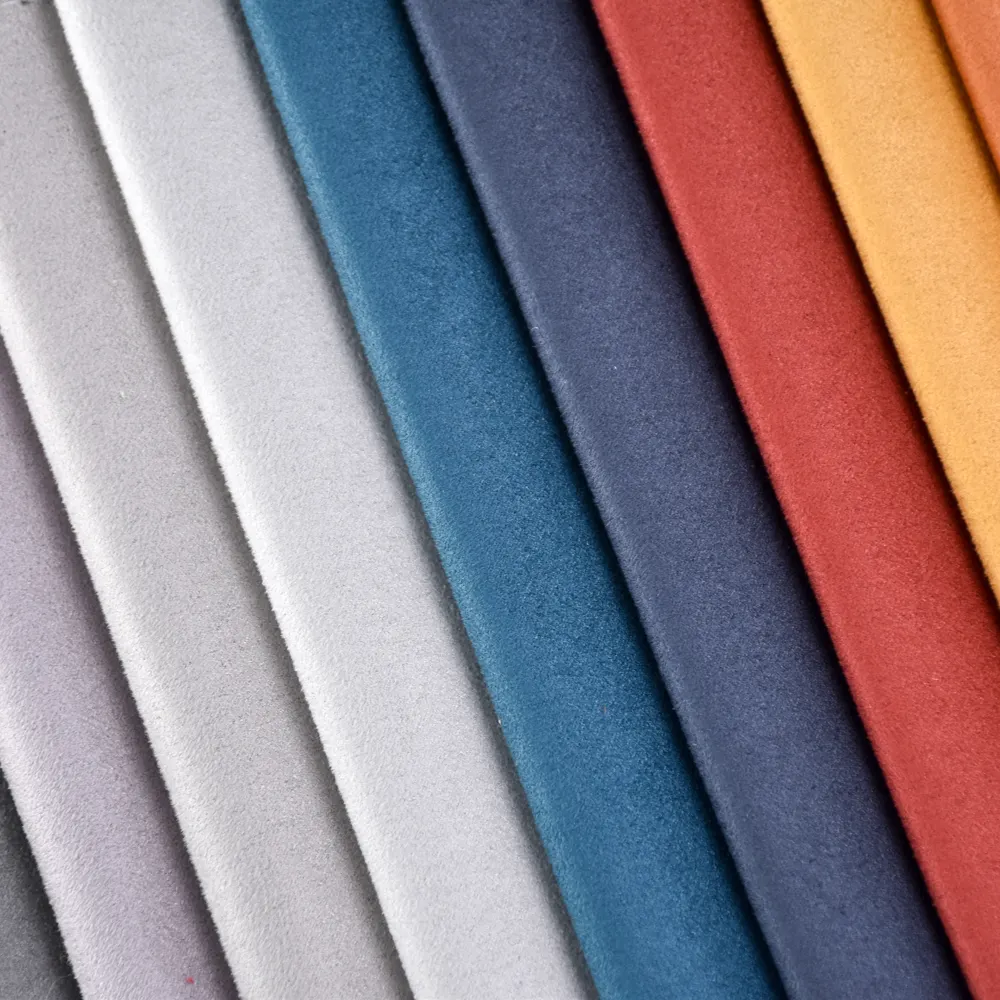 Luxus weiche T400 Wildleder stoffe Polstermöbel gefärbte Sofas toffe für Heim textilien