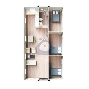 Casas prefabricadas extensibles anticorrosión de 20 pies Casa contenedor plegable prefabricada villa de lujo moderna para oficina - Product Image 2