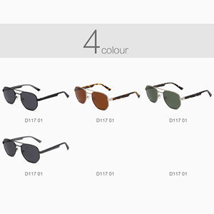 แว่นกันแดดแฟชั่นย้อนยุควินเทจใส่ได้ทั้งชายและหญิงแว่นกันแดดโพลาไรซ์โลหะคุณภาพสูงแว่นกันแดดโลโก้ตามสั่ง - Product Image 2