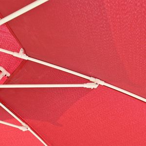 Sombrilla de Playa con Doble Techo Ventilado, Estructura Reforzada con Fibra de Vidrio, Resistente al Viento Fuerte, Color Marrón Rojizo, Protección UV - Product Image 4