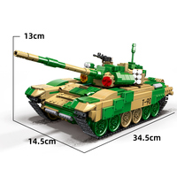 WOMA TOYS otros pasatiempos jouet Estudiante 1291PCS ladrillos militar batalla principal T90 modelo de tanque pequeños bloques de construcción
