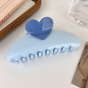 Pinces à cheveux en forme de cœur en acrylique pour la Saint-Valentin, pinces à cheveux en forme de cœur, pinces à cheveux en forme de requin, pinces à cheveux roses, accessoires pour cheveux (HA065) - Product Image 6