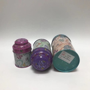 Phổ Biến Hoa Tùy Chỉnh In Ấn Cà Phê <span class=keywords><strong>Tin</strong></span> Có Thể Vòng Giá Tốt Cup Bộ Hộp Hoa Mô Hình Xi Lanh Hộp Trà - Product Image 4