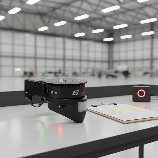 Interactive Audio Visual Preflight 80A ESC Motor Kit, Safety Check UAV Drive for Commercial Air Taxi