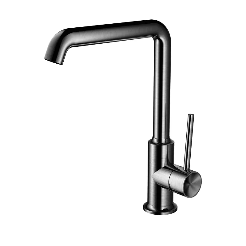 Watermark SS304 Gun Metal escovado Industrial Kitchen Sink Mixer Torneiras