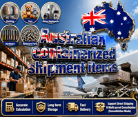 Logistique porte-à-porte Chine-Australie Livraison rapide (10-15 jours) DHL/UPS/Australia Post Tarifs compétitifs Espace stable Entièrement remplit