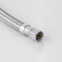 Tuyaux de plomberie tressés en acier inoxydable FANSKI 12 mm F7/16-24UNS X F7/16-24UNS, raccords flexibles pour alimentation en eau, finitions chromées