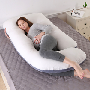 Oreiller de grossesse intégral en forme de <span class=keywords><strong>J</strong></span>, hybride, avec rembourrage de qualité supérieure pour soulager les douleurs au dos, au ventre et aux jambes - Product Image 2