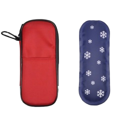 Sac isotherme portable pour insuline avec 2 blocs réfrigérants, organiseur de médicaments pour diabétiques - Product Image 2