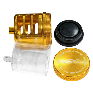 Réservoir de liquide de frein en aluminium CNC RSP, universel pour moto, <span class=keywords><strong>avec</strong></span> jauge de niveau, 48 mm, 66 mm - Product Image 3