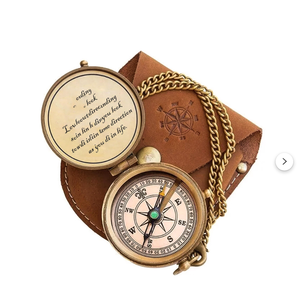 Phong cách mới la bàn da chính hãng trường hợp xách tay túi la bàn với trường hợp da Retro La Bàn Pouch cho quà tặng - Product Image 1