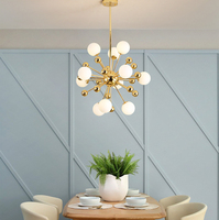 Vente en gros en ligne de lustres contemporains Sputnik Globe, luminaires suspendus en verre blanc de style nordique du milieu du siècle, pour salle à manger