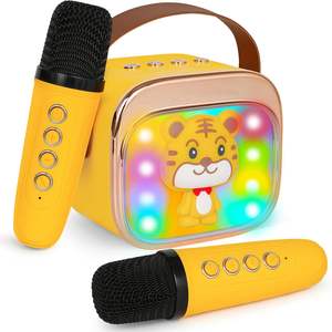 Machine <span class=keywords><strong>de</strong></span> Karaoké Mini Tout-en-Un <span class=keywords><strong>pour</strong></span> Enfants, Ensemble Amplificateur avec Haut-Parleur, Bluetooth Original et Microphone - Product Image 1