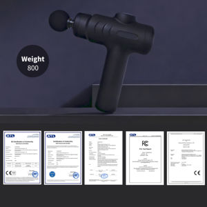 Pistola de Masaje Eléctrica de Percusión para Tejidos Profundos, 4 Cabezales, Portátil, Mini, Alivio de la Fatiga Corporal, Recargable, Impermeable IPX5 5 - Product Image 4