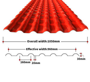 아사 레진 & 폴리염화비닐(<span class=keywords><strong>PVC</strong></span>) 방수 지붕 타일 내열성 대나무 모양 지붕판 호텔용 - Product Image 4