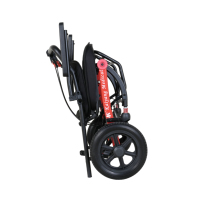 Fauteuil roulant manuel pliable léger de haute qualité pour l'extérieur, adapté aux voyages en avion, pour personnes handicapées