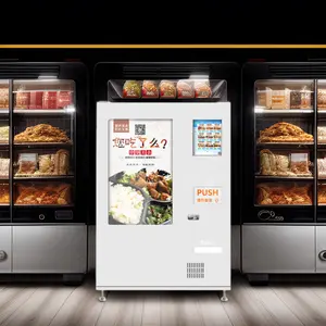 Sưởi ấm tự động thức ăn nhanh Máy bán hàng tự động cho thực phẩm nóng