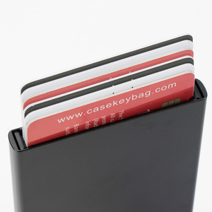 Casekey OEM New Style Auto-Eject Mini Minimalist Men Slim Metal Smart <b>Wallet</b> Aluminum Pop up RFID Blocking Credit Card <b>Holder</b> - Product Image 6