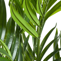 Palmier artificiel en plastique de haute qualité de 150 cm avec des feuilles réalistes, plante artificielle en pot pour la décoration de la maison et du bureau