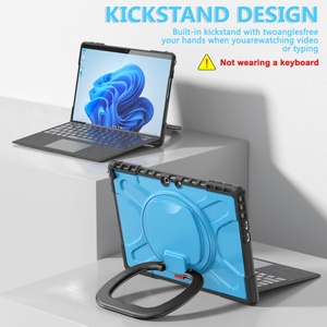 Funda Giratoria 360° para <span class=keywords><strong>Microsoft</strong></span> <span class=keywords><strong>Surface</strong></span> Pro 9 10 13 Pulgadas <span class=keywords><strong>Pro9</strong></span> Pro10, Funda Híbrida Resistente con Soporte y Correa de Mano para Tablet - Product Image 5
