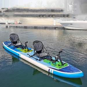 Vélo aquatique gonflable pour deux personnes pour la piscine et le lac Vélo flottant à double siège pour les aventures aquatiques en plein air - Product Image 1