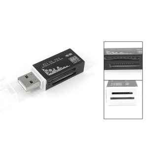 เครื่องอ่านการ์ดแบบ All In One 4 in 1 สำหรับการ์ด SD TF MMC MS  วัสดุอะลูมิเนียมอัลลอยด์  แบบหลายช่อง สำหรับคอมพิวเตอร์และแล็ปท็อป - Product Image 3