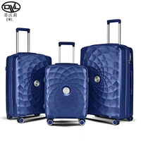 Nouvelle valise d'affaires de mode de luxe 3 pièces incassables sacs à roulettes d'embarquement logo personnalisé PP Design Spinner cabine unisexe de luxe