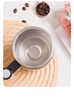 Mug à café électrique auto-mélangeur en acier inoxydable à sublimation magnétique avec poignée, portable pour le bureau et les fêtes