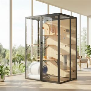 Casa para Gatos Ecológica de Diseño Innovador, Caja Cuadrada para Gatos, Cama para Gatos, Casa de Papel, Juguete para Mascotas, Mueble Reciclable para Gatos de Interior - Product Image 1