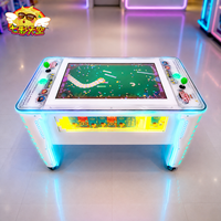Fantasy Land 3-en-1 : Machine d'arcade de jeu pour enfants avec table de jeu serpent, double joystick, cabinet LED, versions espagnole et anglaise pour les familles japonaises
