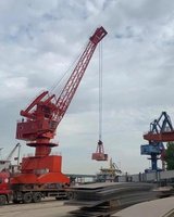 Grue portique de 50 tonnes pour mécanisme de levage portuaire, pour manutention de marchandises en vrac et levage de charges lourdes en quai