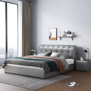 Camas acolchadas superbaratas y elegantes, cama doble económica pero de alta calidad, cama moderna - Product Image 2