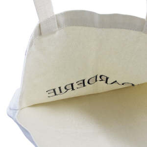 Sac shopping en toile blanche grande capacité, réutilisable, écologique, avec logo imprimé personnalisé - Product Image 5