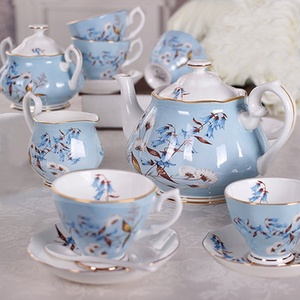 Discount Promotion European Luxury Ceramic Porcelain Eco-Friendly Afternoon <b>Tea</b> Coffee <b>Set</b> - Product Image 5